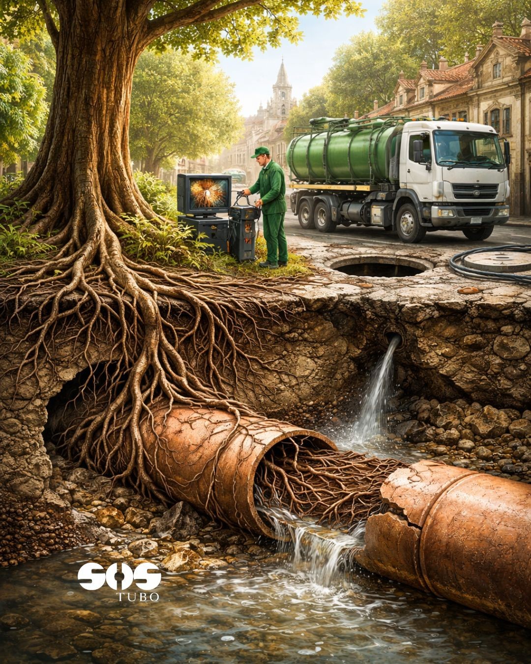 RAÍZES DE ÁRVORES NO ENCANAMENTO: UM PROBLEMA OCULTO EM BAIRROS ANTIGOS DE PORTO ALEGRE.